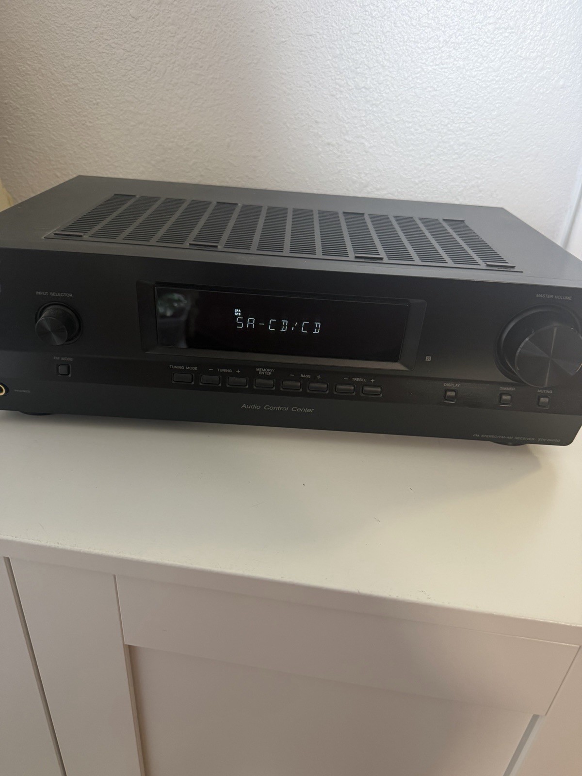 Sony STR-DH100 Black FM Stereo/ FM-AM  Receiver AC 120v 60 Hz 200w