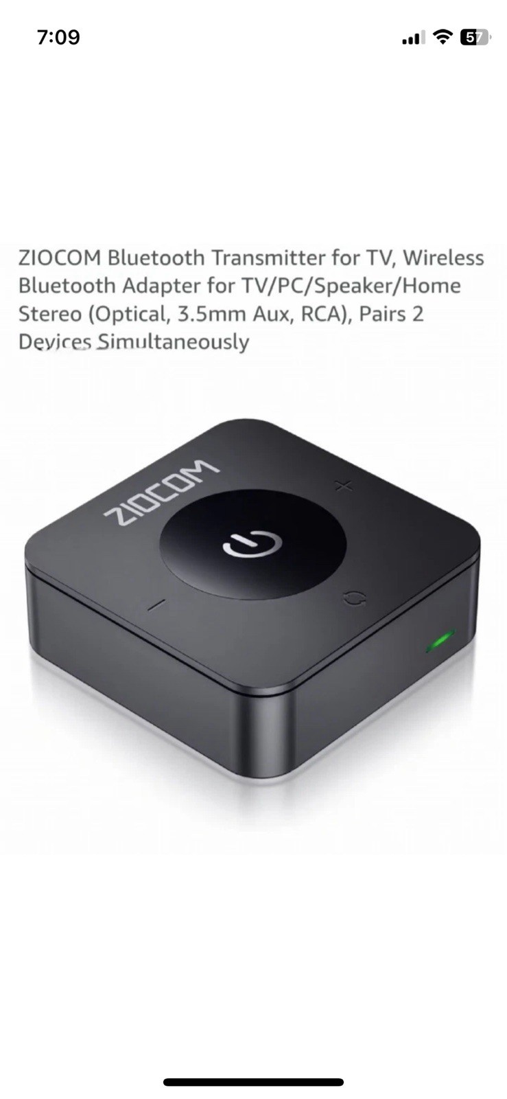 Bluetooth Transmitter for TV, Wireless Bluetooth Adapter for TV/PC/Speaker/STERE
