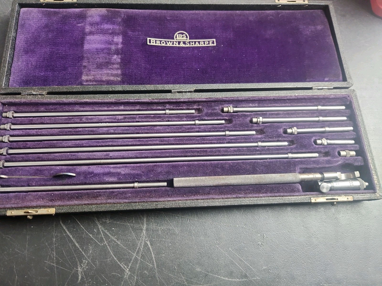 Vintage Brown & Sharpe 265 Micrometer Set With Case USA Made Tools.
