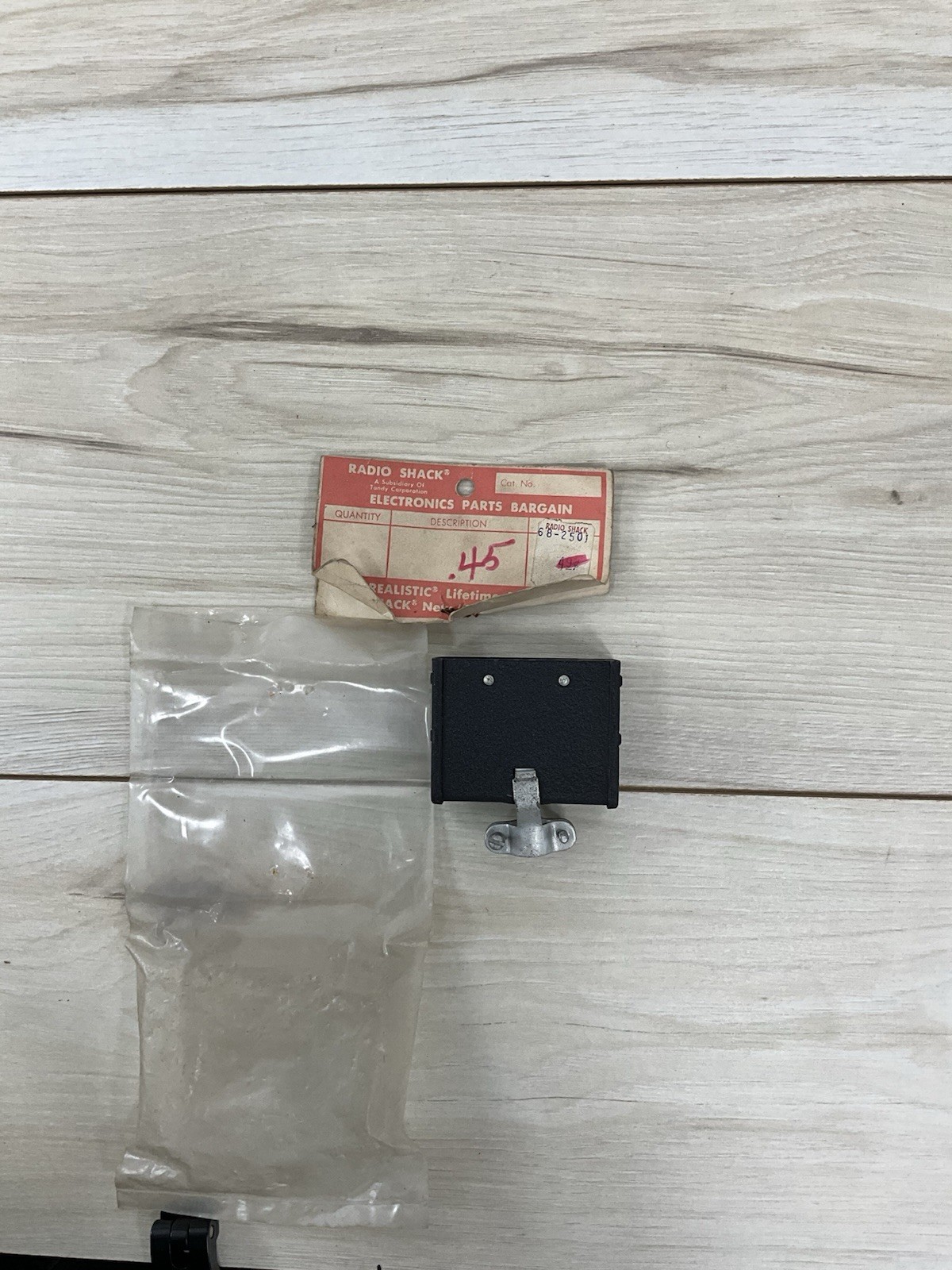 Vintage Radio Shack Microphone Stand Mount Block Bracket NOS 2¼" × 1¾" × 1"