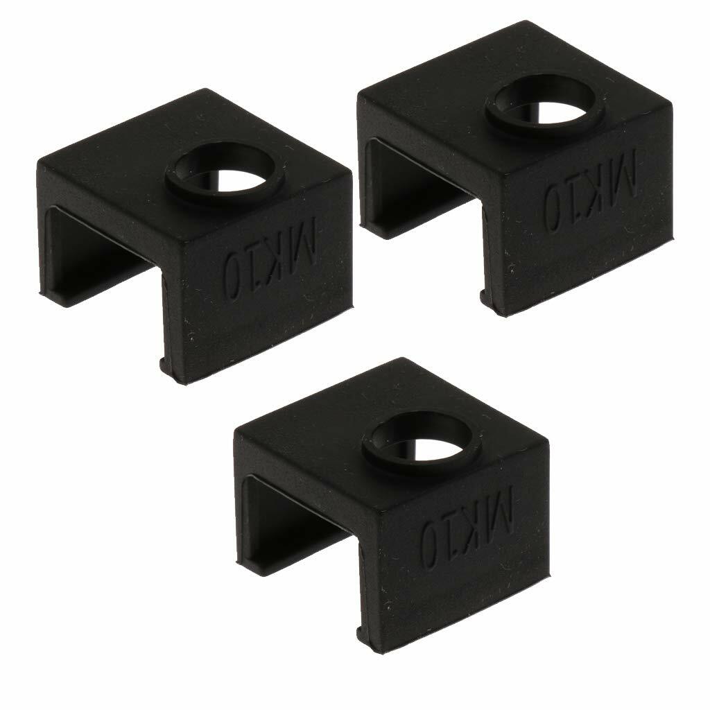3pcs Silicone Hot End Sock MK10 Wanhao i3 Qidi Tech Flashforge Makerbot
