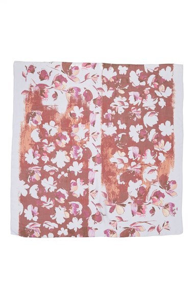 Nordstrom 'Floral Cutout' Square Silk Scarf