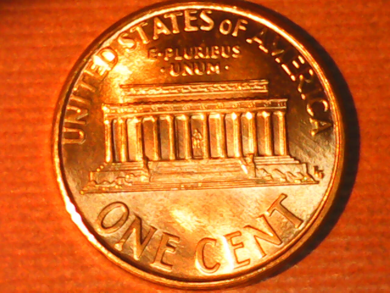 1994 Penny Die Chip Obverse on Date