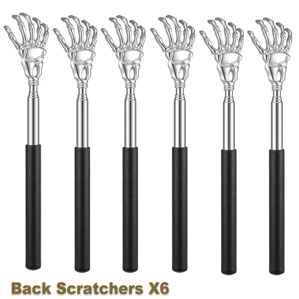 6 Pack Metal Back Scratcher Back Extendable Massager Bear Claw Telescopic New