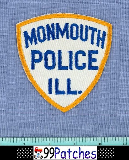 MONMOUTH (Old Vintage) ILLINOIS Police Shoulder Patch CHEESECLOTH 6G