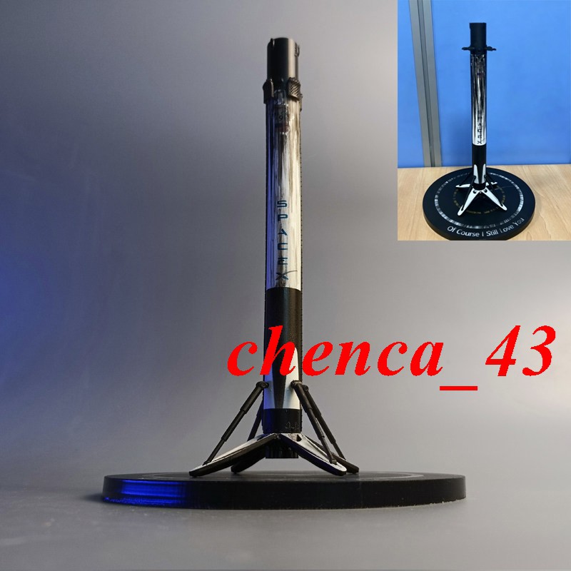 Falcon 9 Stage 1 Recovery Status with Platform 1/200 Spacex Rocket Painted Model
