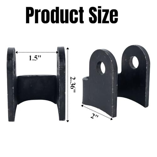 2 Pcs Shock Bracket, Heavy-Duty Shock Absorber, Black Vertical shock mounts