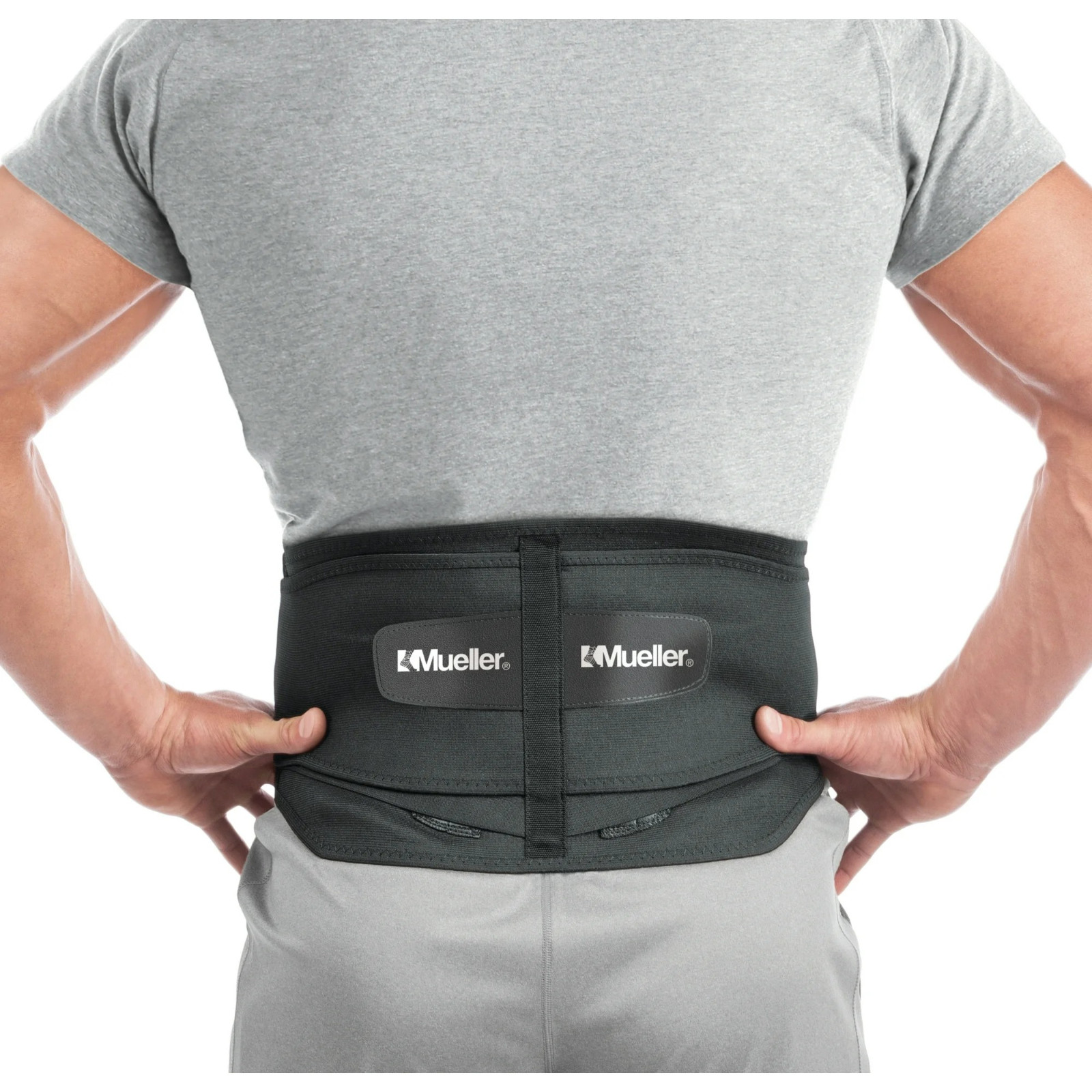 MUELLER Sports Medicine Adjustable Lumbar Back Brace with Removable Pad