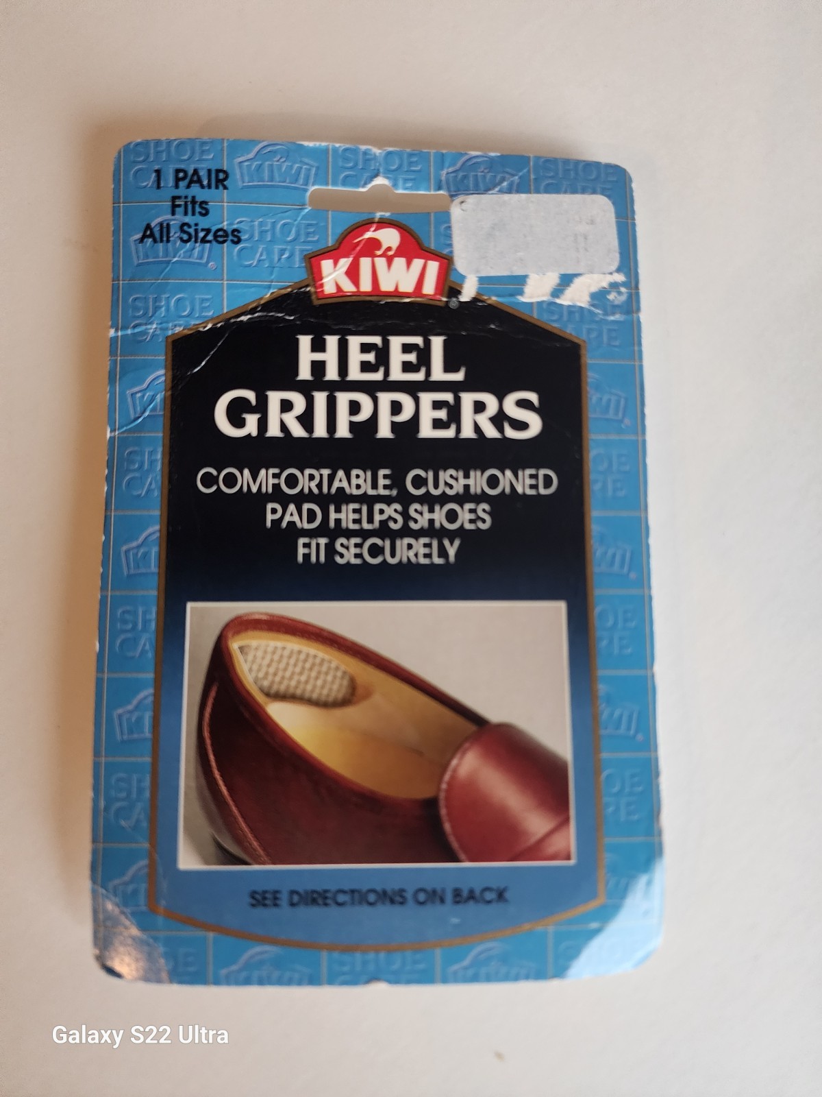 Vintage KIWI Heel Grippers Cushioned Shoe Inserts 1 Pair Sealed
