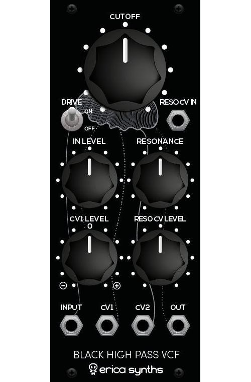 ERICA SYNTHS BLACK HIGH PASS VCF : NEW : [DETROIT MODULAR]