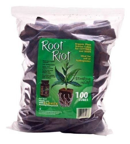 NEW Hydroponics Root Riot Organic Plant Starter CubesPre-Moistened w 100 Cubes