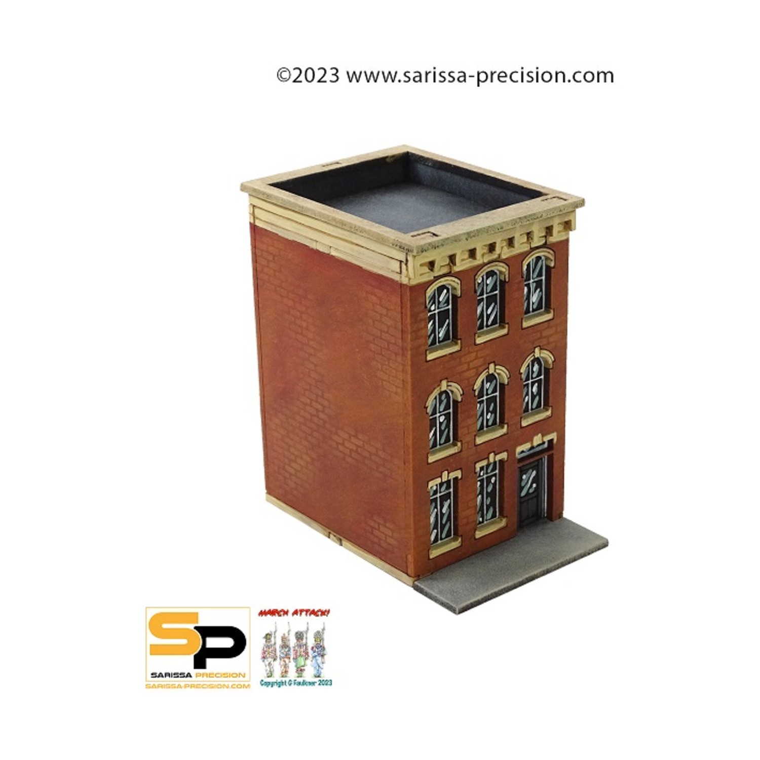 Sarissa Precision Terrain Minis 15mm Residential Block Pack SW (New)