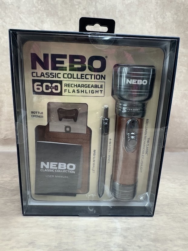 NEBO CLASSIC COLLECTION Flashlight+BottleOpener+RFID Slim Wallet+ 4n1 Pen/Pencil