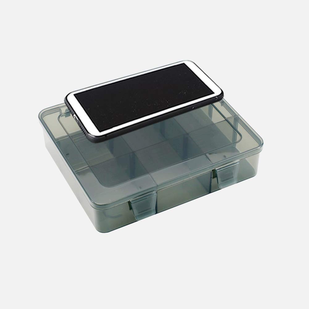 Vidifor 9 Grids Art Craft Supply Organizer 9 1 Pack, Translucent grey