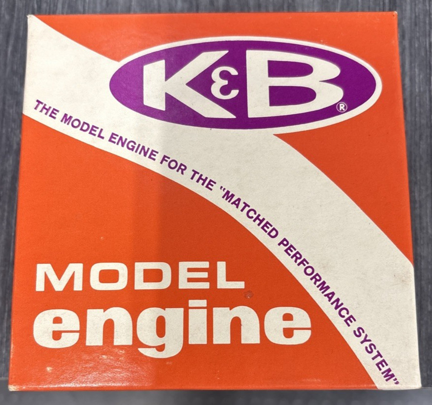 K&B Veco .19 RC Model 6712 Boat/Airplane Glow Engine - NOS with Box and Manual