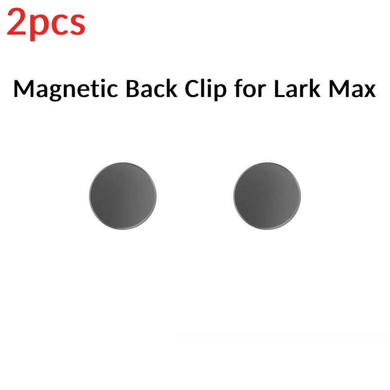 2x Magnetic Suction Back Clip for Hollyland Lark Max Wireless Microphone
