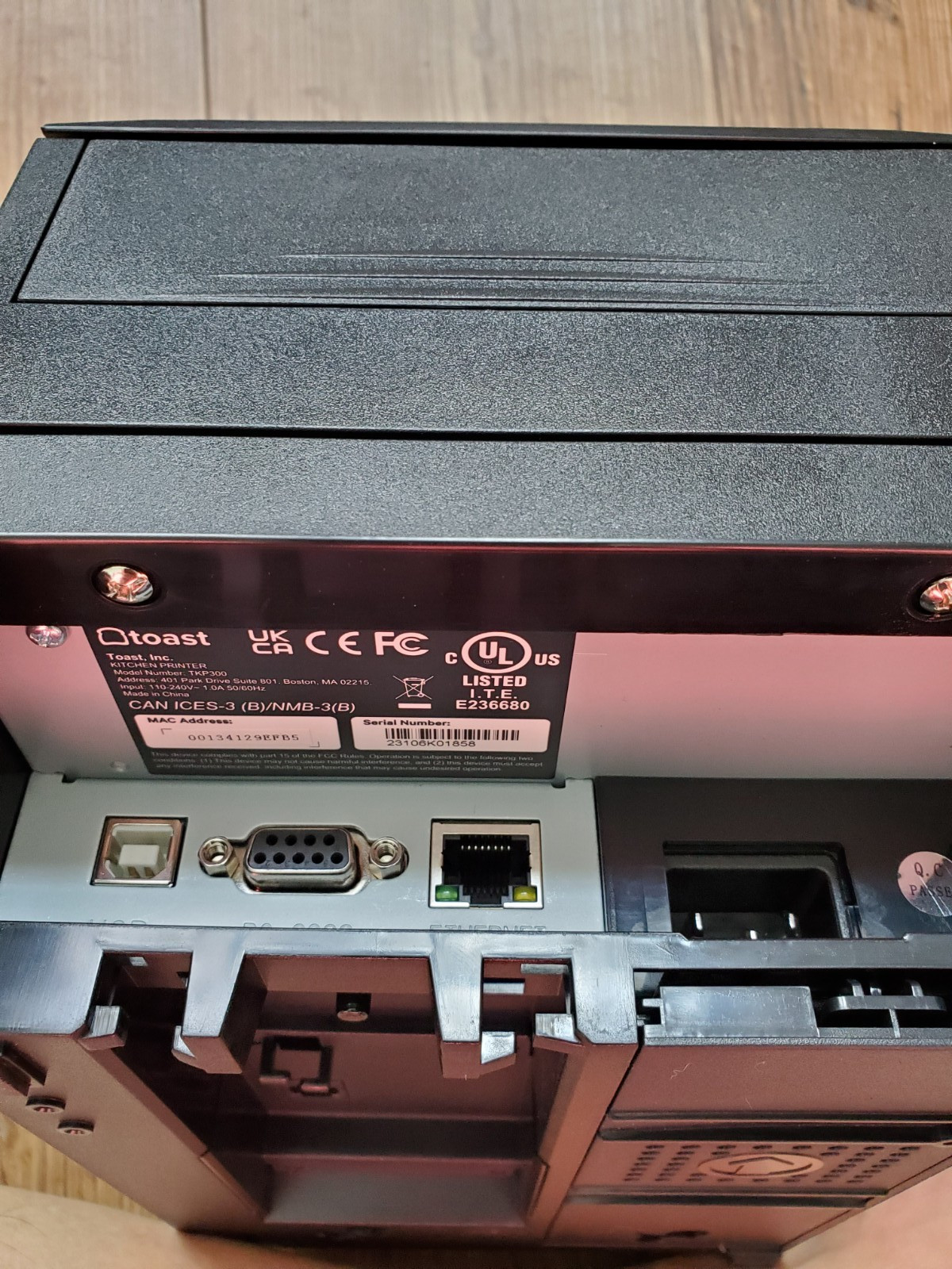 TOAST Flex POS Dot Matrix Kitchen Printer TKP300 - Serial / USB / Ethernet