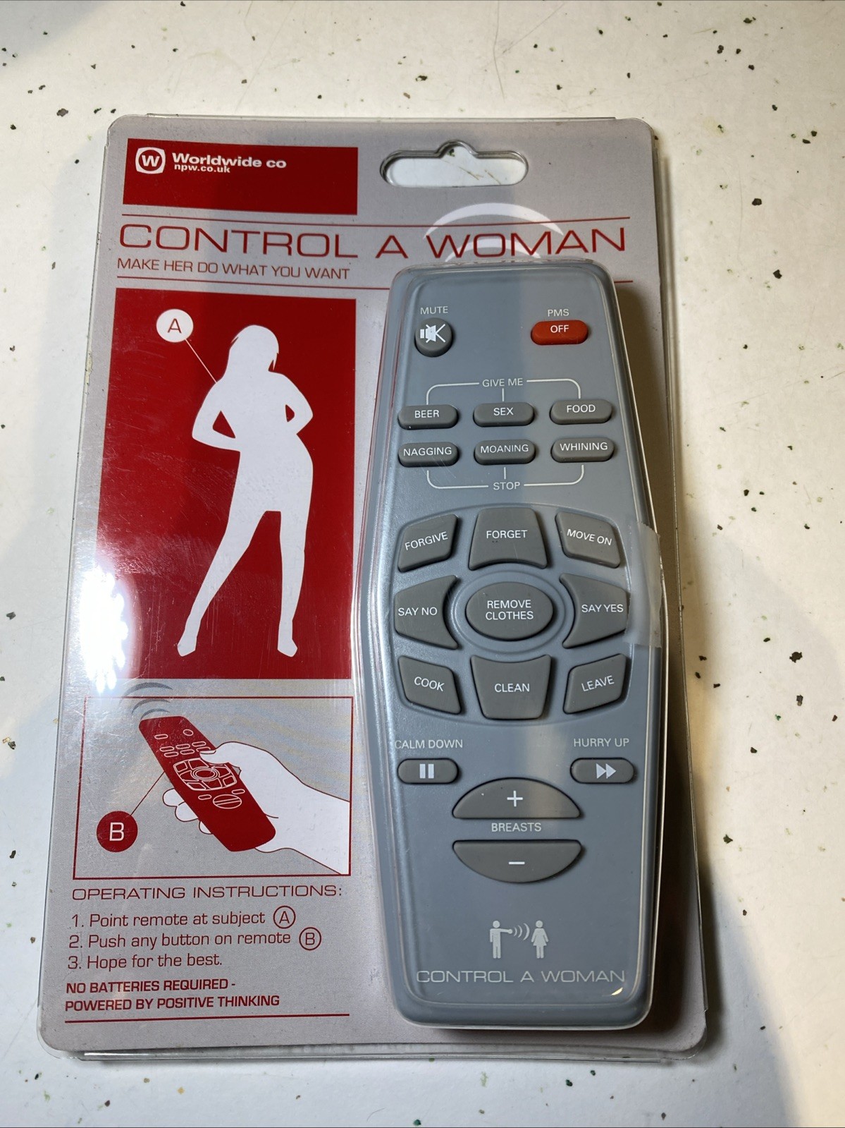 CONTROL A WOMAN REMOTE CONTROL Make Her Do What You Want Novelty Gift New