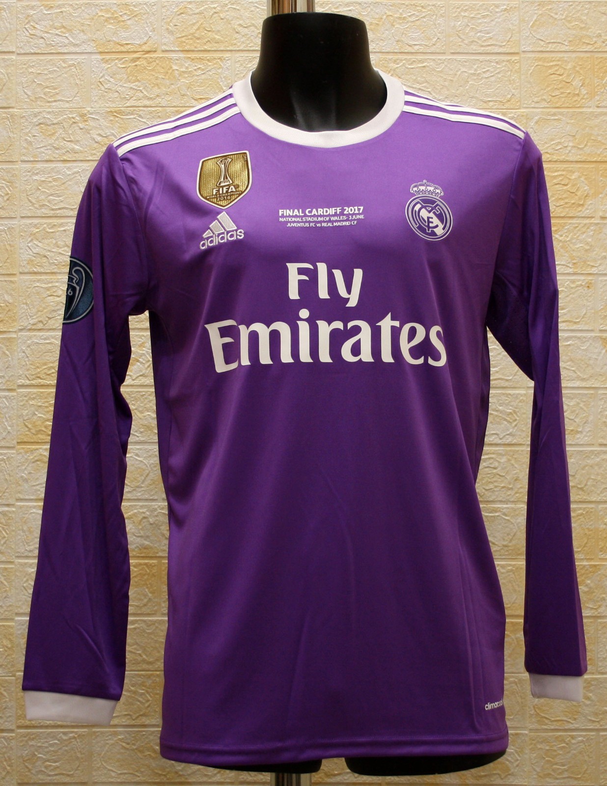 Real Madrid 2016-17 UEFA CL Final Wales jersey Bale #11