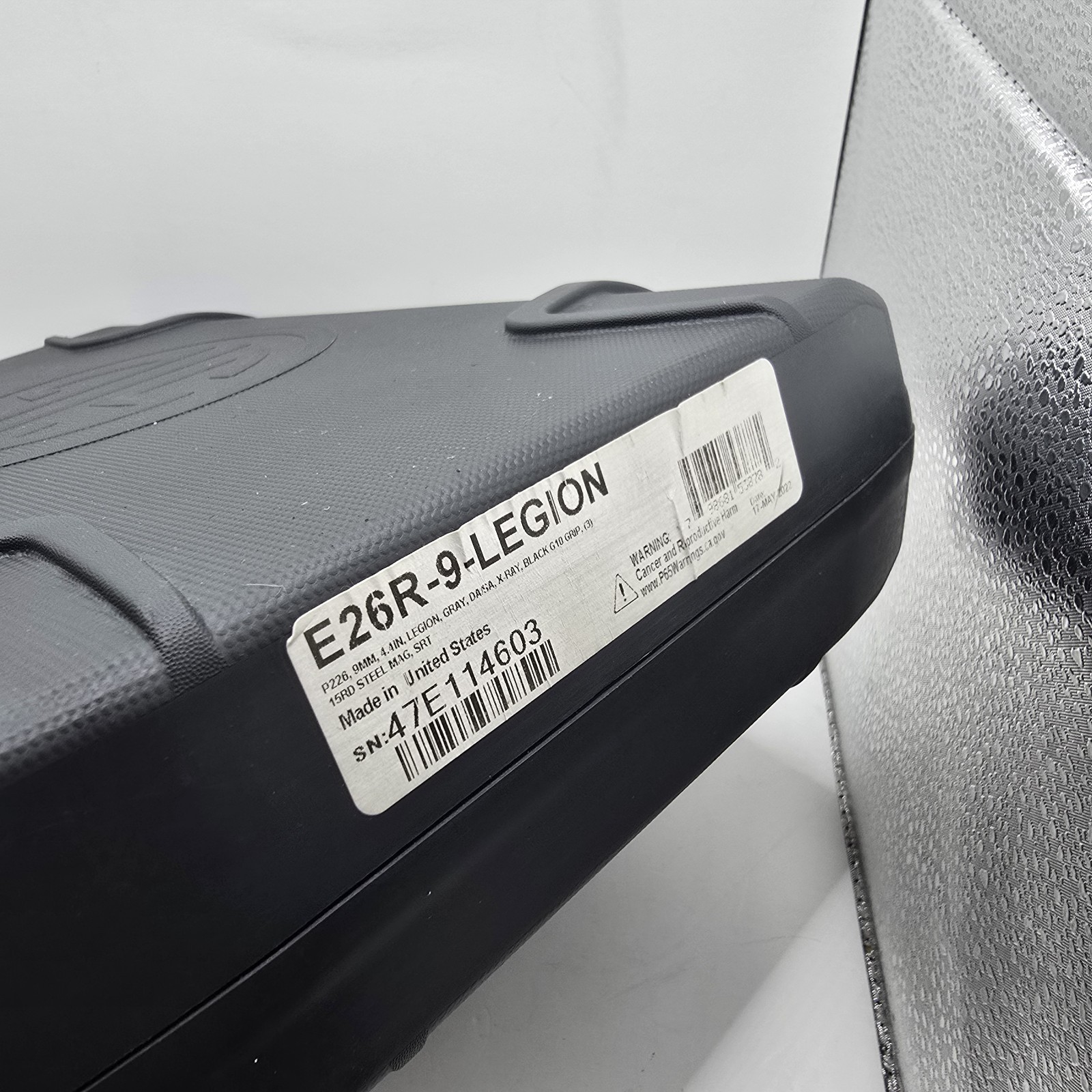 Sig Sauer P226 Legion Hardcase E26R-9-LEGION Manual EUC