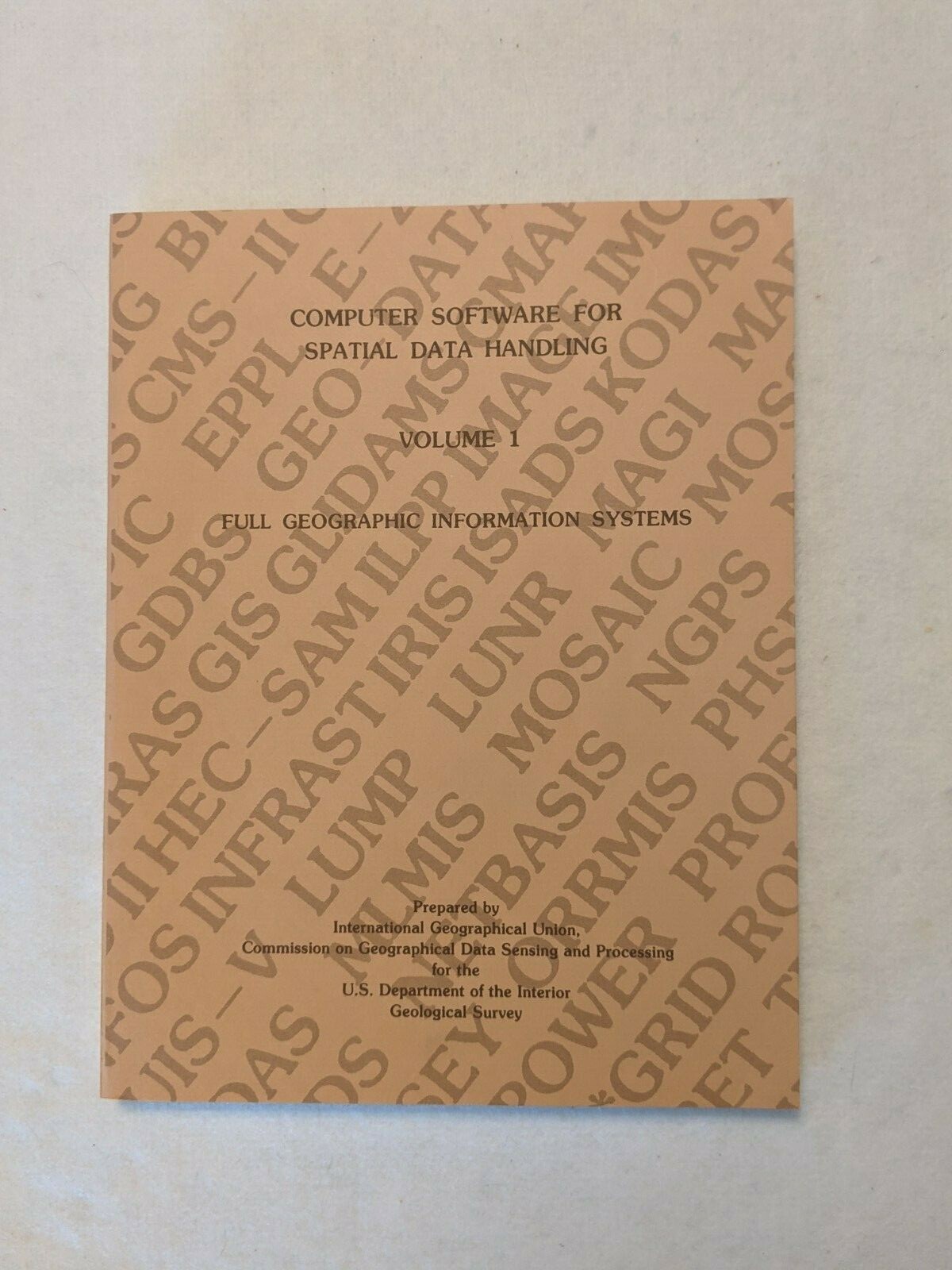 Computer Software For Spatial Data Handling 3 Volume Set Vtg 1980 ed. Marble