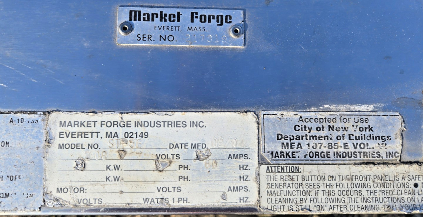Market Forge Right/Left Side Rack Part #: 98-1599, Nice condition!