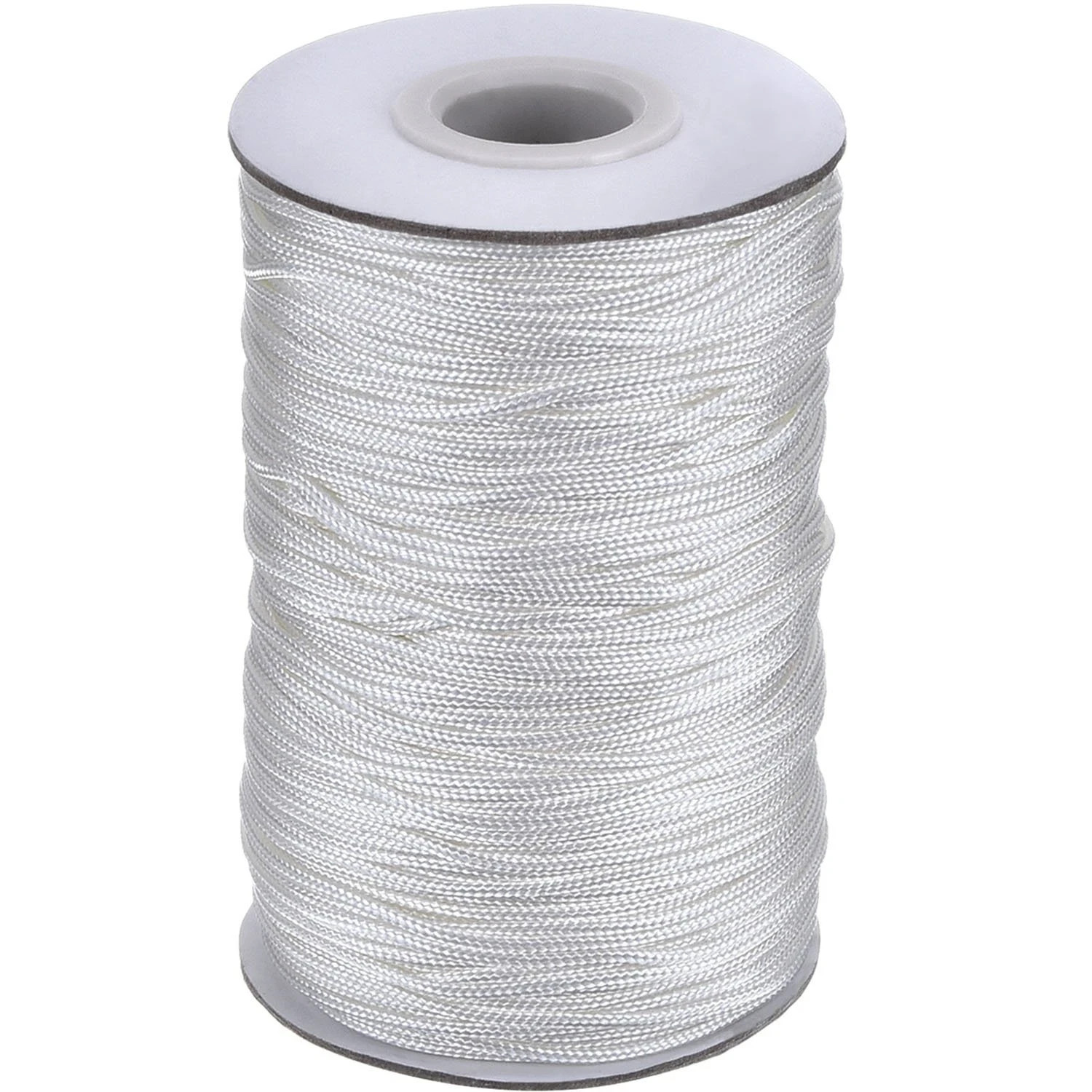 White Braided Lift Shade Cord 109 Yards 1.4mm for Aluminum Blinds Gardening