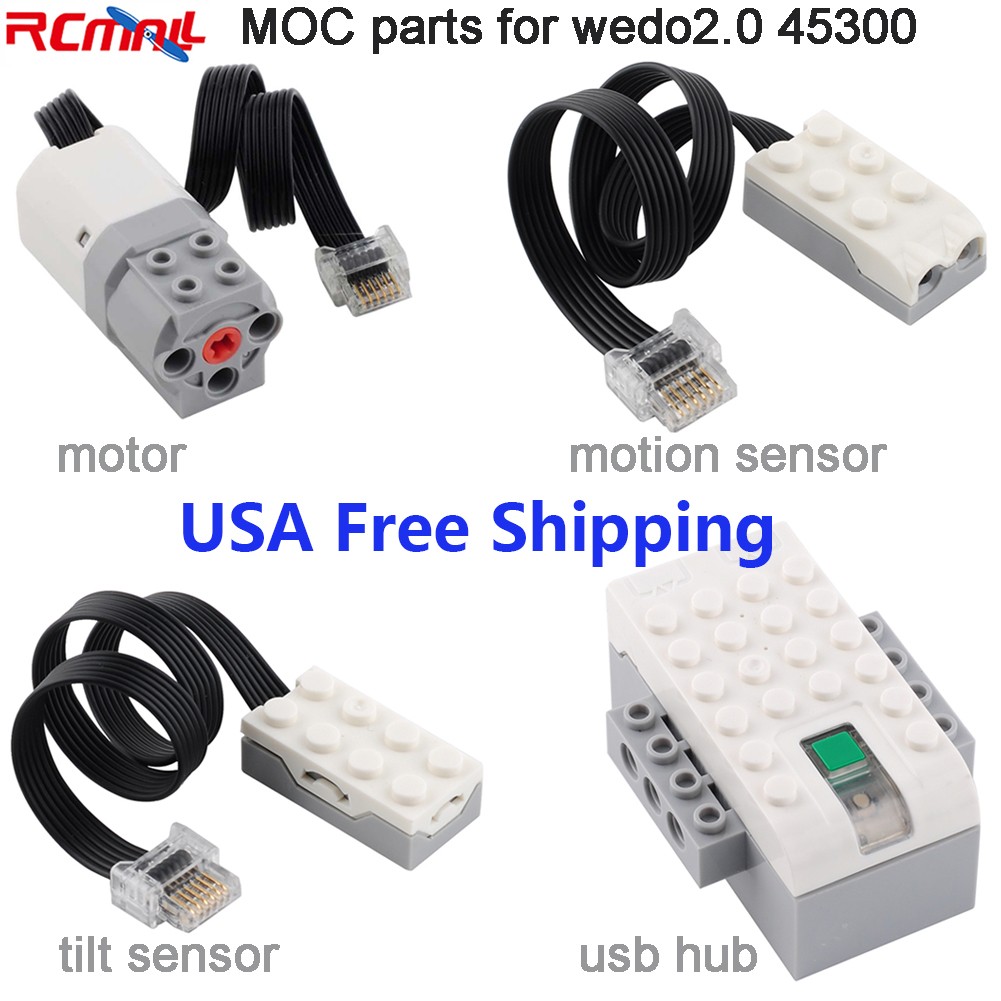 For Wedo 2.0 45300 MOC Parts 88015 USB Smart HUB Motor Motion Tilt Sensor USA