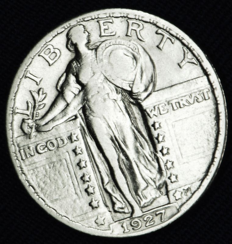 1927-p     Standing Liberty Quarter.      High Grade. (Inventory A)