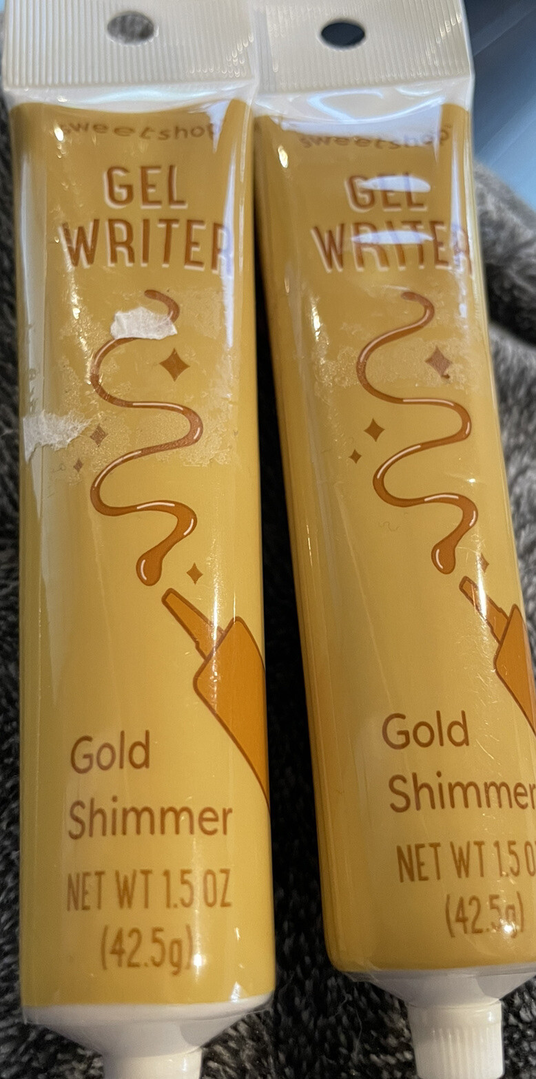 lot of 2 Sweetshop Gel Writer 1.5oz- Gold Shimmer Free Shipping
