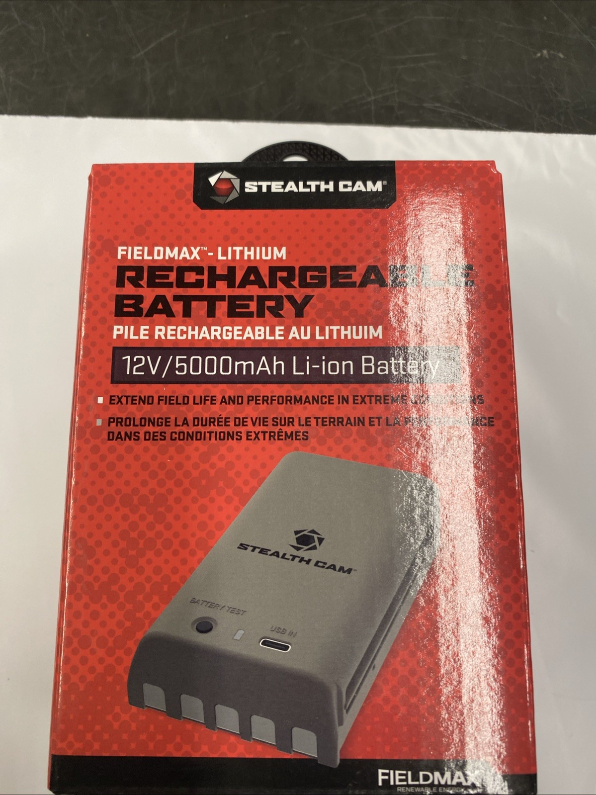 NEW - Stealth Cam FieldMax Max Pak Lithium Rechargeable Battery Cartridge