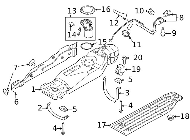 Genuine Ford Support Strap Bolt W718578-S439