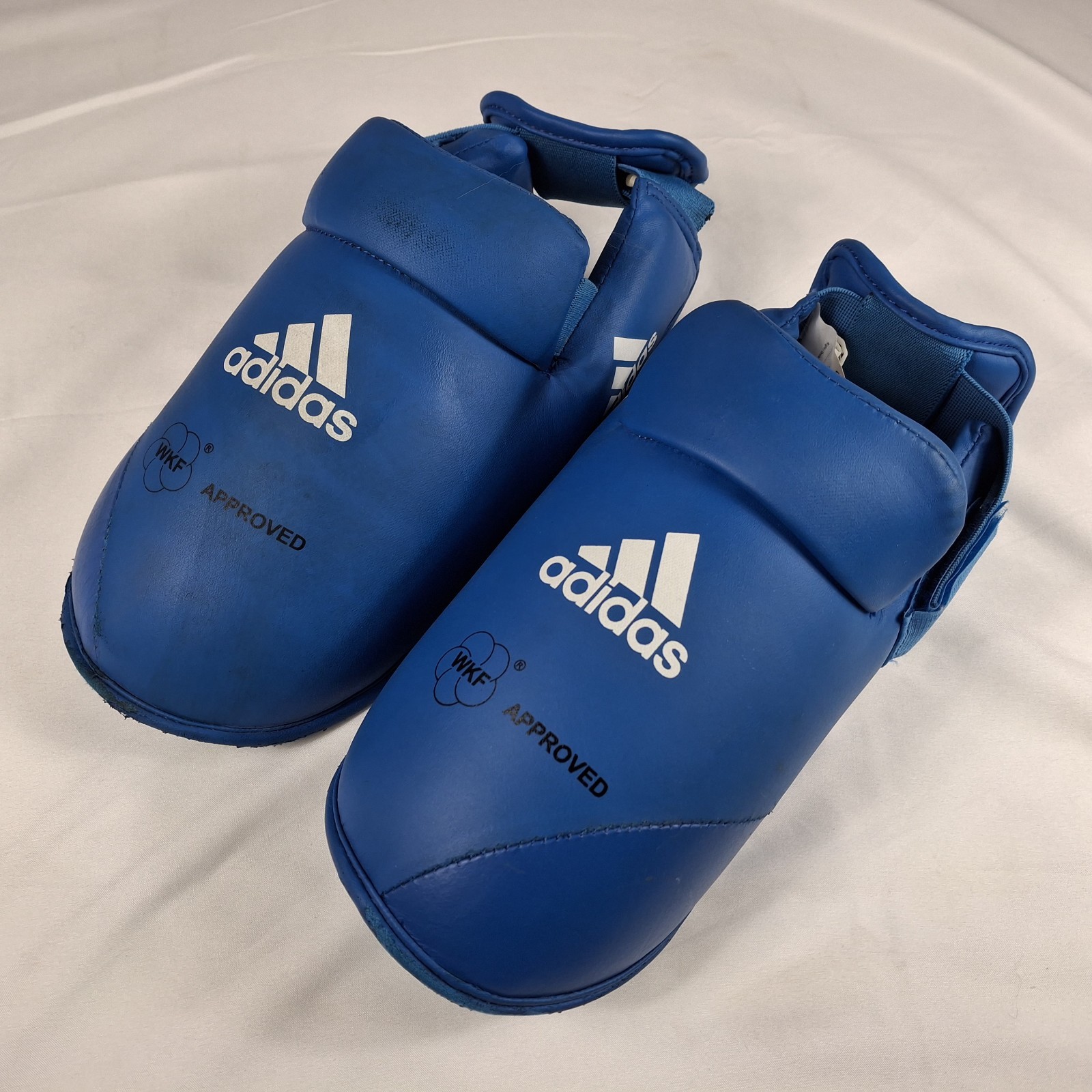 Adidas Karate Foot Protectors WKF Martial Arts Training Shoes Men's Size 12 Blue