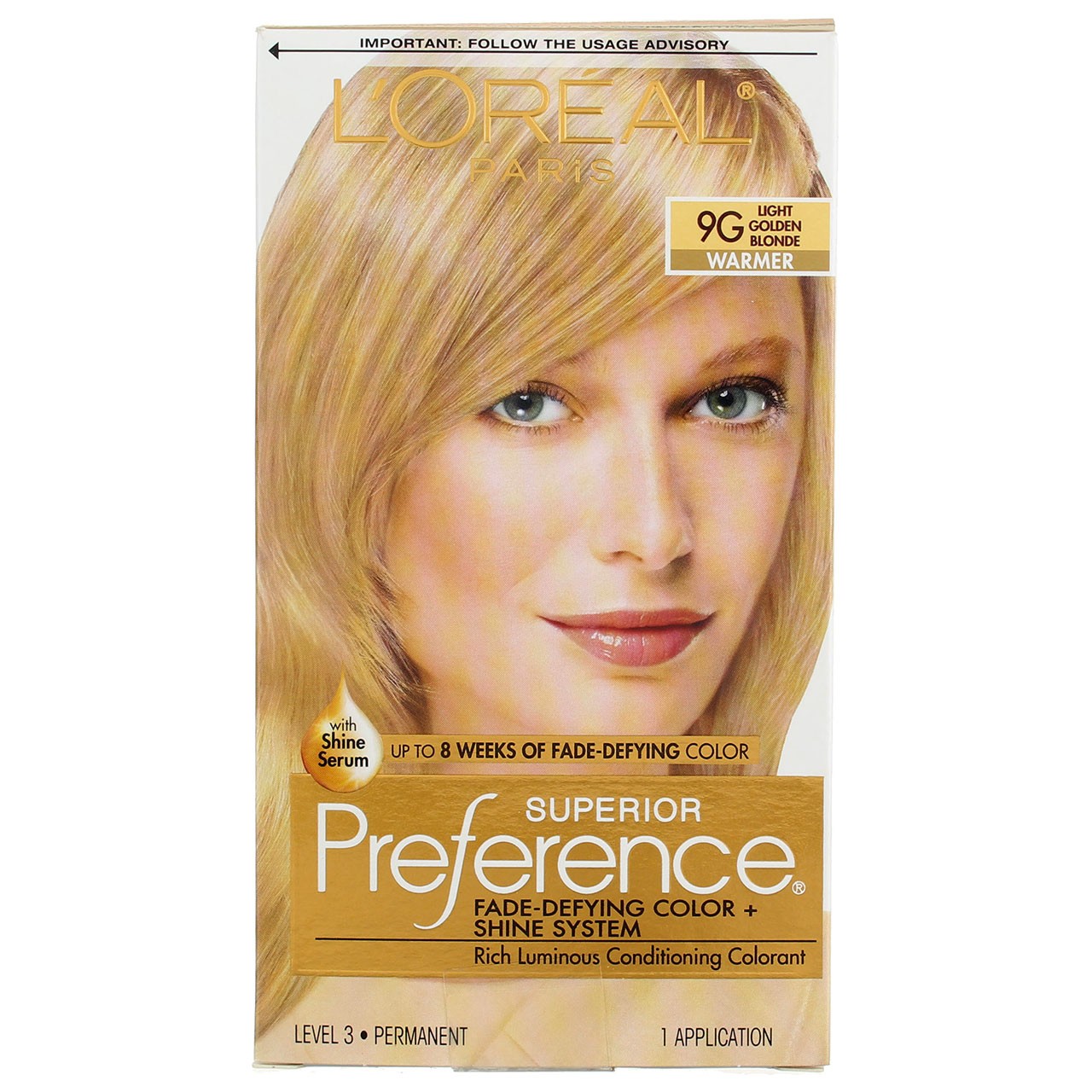 5 Pack L'Oreal Paris Superior Preference Hair Color, Light Golden Blonde 9G