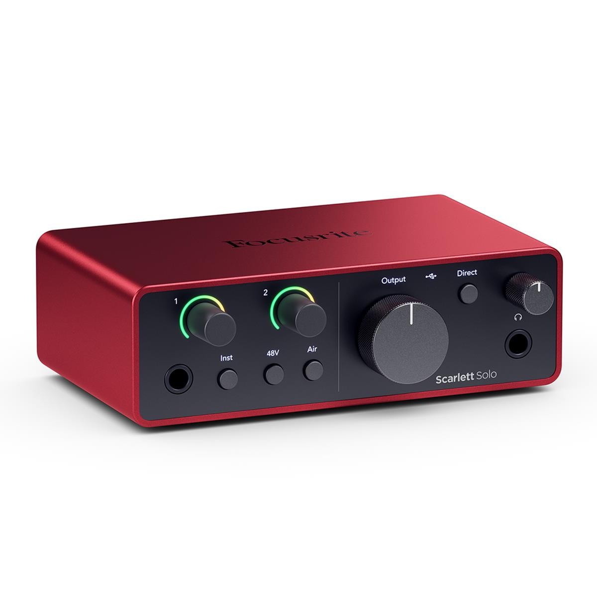 Focusrite Scarlett Solo 4th Gen USB Audio Interface & Software, Bundle with Clos