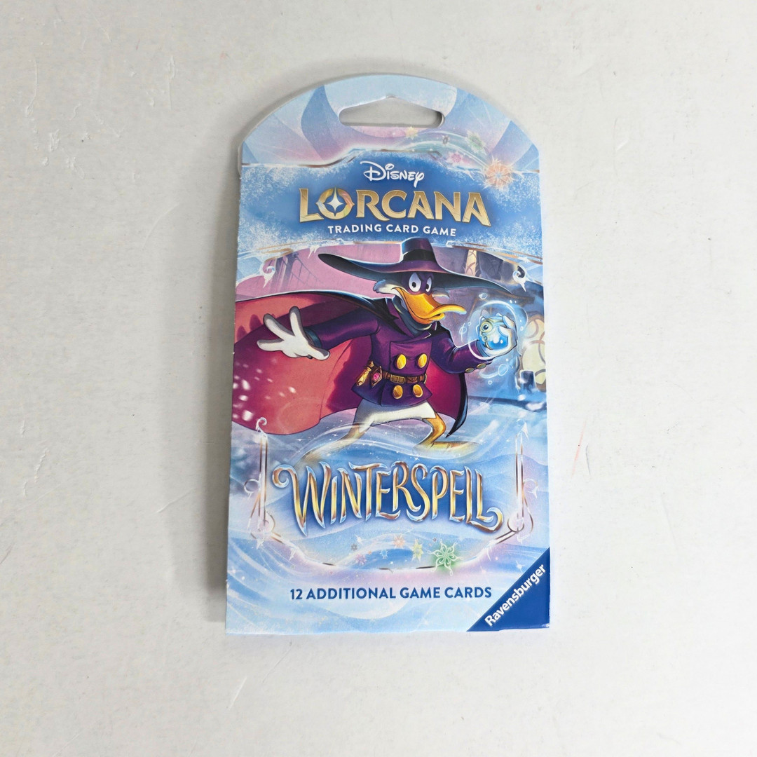 Disney Lorcana Winterspell Sleeved Booster Pack Darkwing Duck  - NEW SEALED