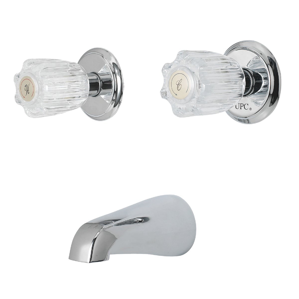 Home Impressions Chrome 2-Handle Metallic Bathtub Faucet F201E520CP-JPA9 Home