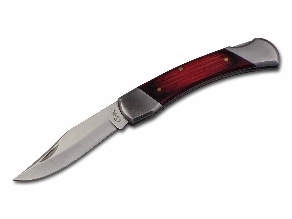 Large 8.5" Classic Lockback Folding Knife - Beautiful Hardwood Handles - 110
