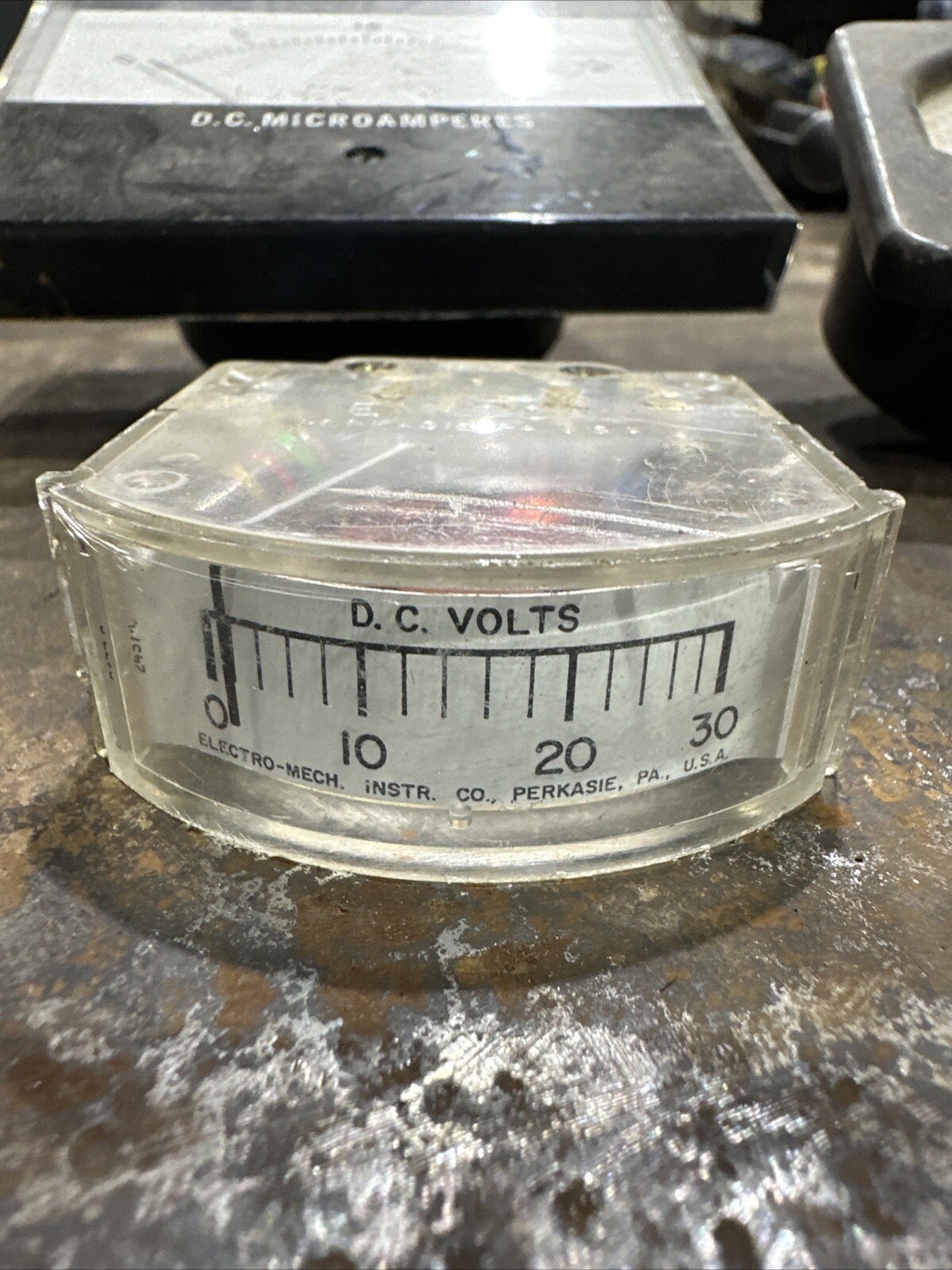 DC Gauges Micro Maples And DC Volts, used unknown condition, quantity three