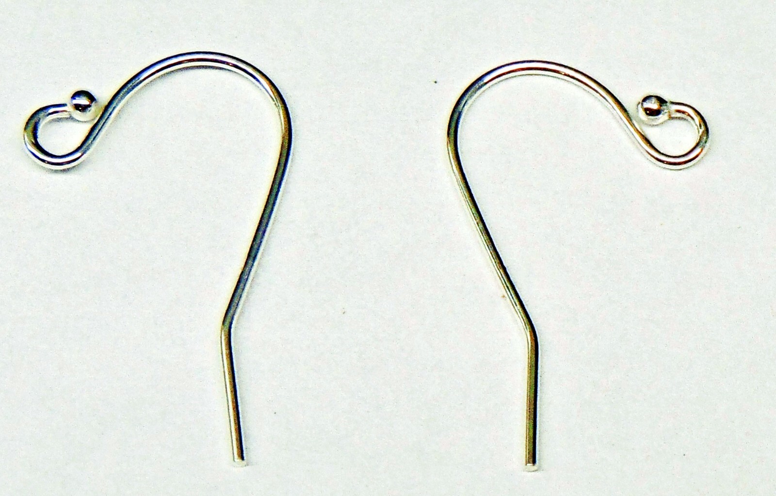 100 STERLING SILVER FRENCH HOOKS Ear Wires~ 21ga ~ 1mm Ball end~50 Pairs earring