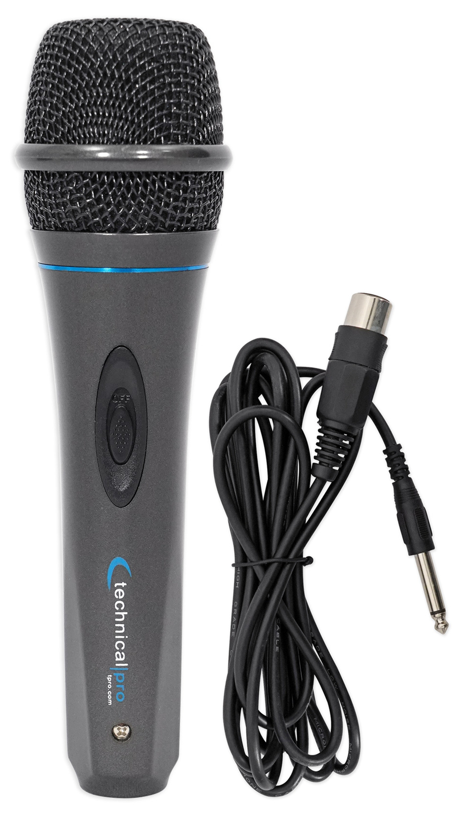 Technical Pro MK75 Karaoke DJ Wired Microphone Mic w/ 10 ft. XLR to 1/4" Cable