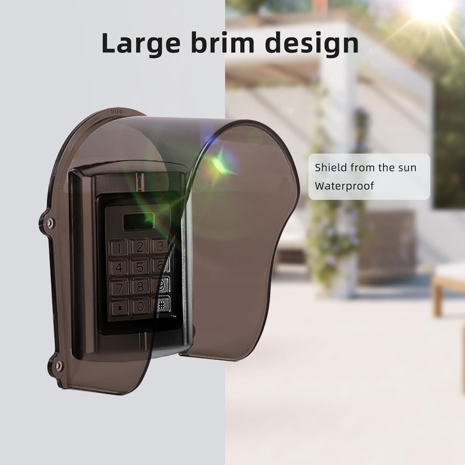 Weatherproof Keypad Cover for Outdoor Access Control and Fingerprint Systems