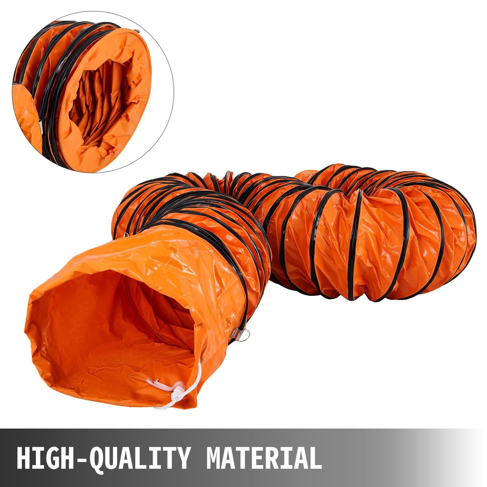 PVC Flexible Duct: 16ft × 12in, Explosion-Proof & Adjustable