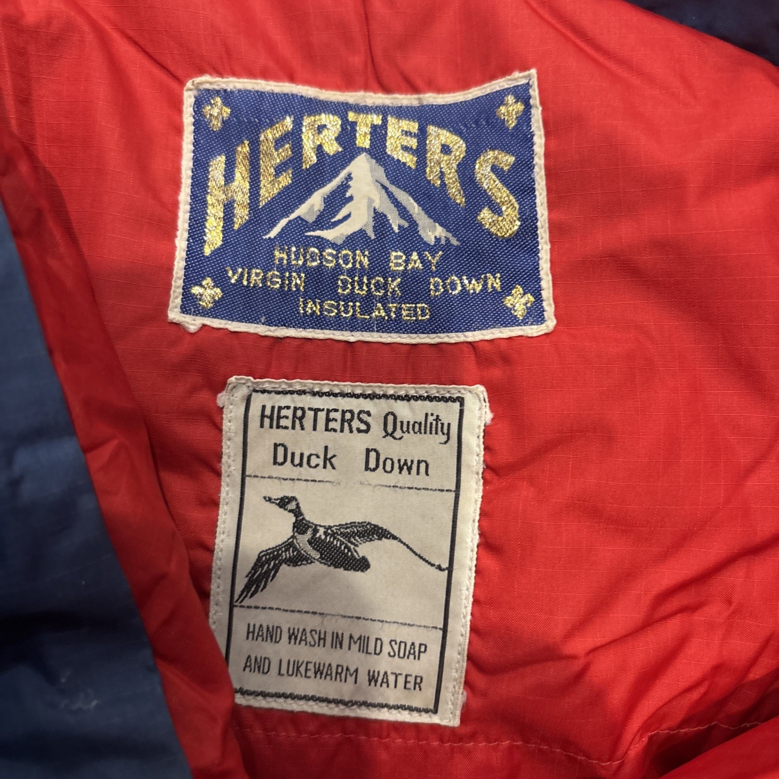 Vintage Herter’s Down Mummy Sleeping Bag