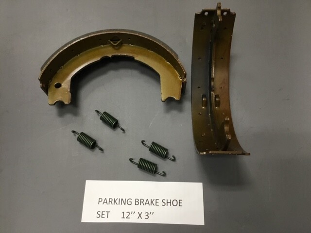 3722-x-414, A3 420, 171-777 Parking Brake Shoe Set 12 x 3  with return springs !