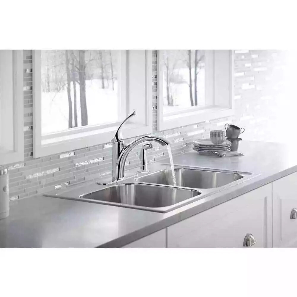 KOHLER Mistos R72508 CP Single Handle Kitchen Faucet Side Sprayer Polish Chrom
