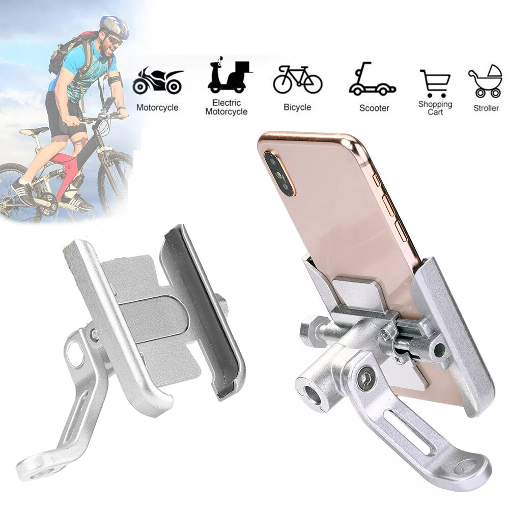 Aluminum Motorcycle Bike Cell Phone Holder Mirror Mount AL for Harley Touring US