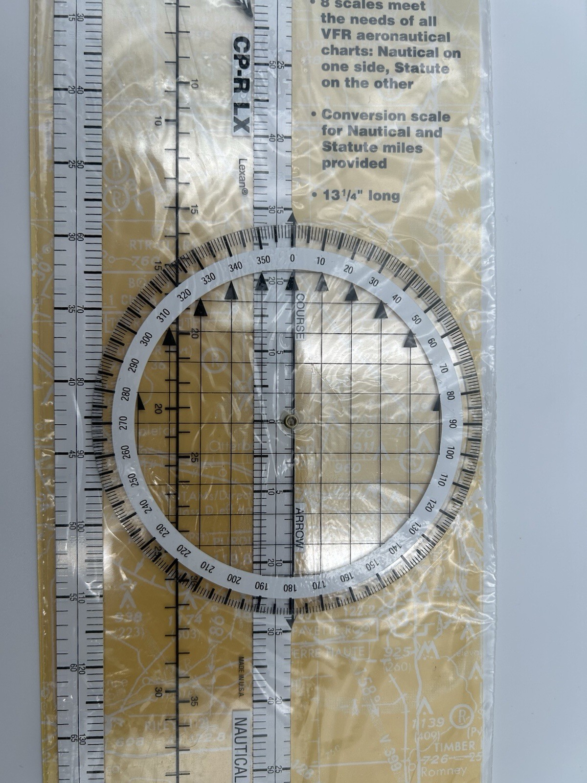 ULTIMATE ROTATING PLOTTER AERONAUTICAL CHART VFR NAV. by ASA p/n ASA-CP-RLX