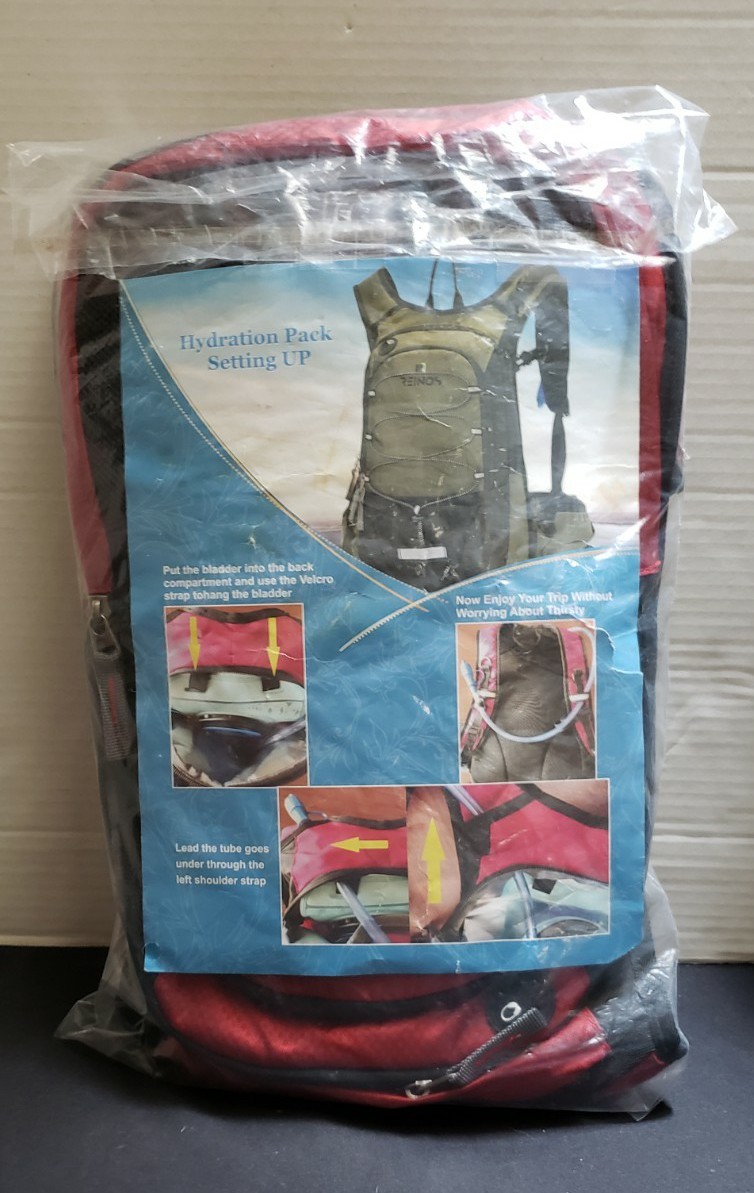 Reinos Hydration Pack Backpack Red - 3L Capacity See Details