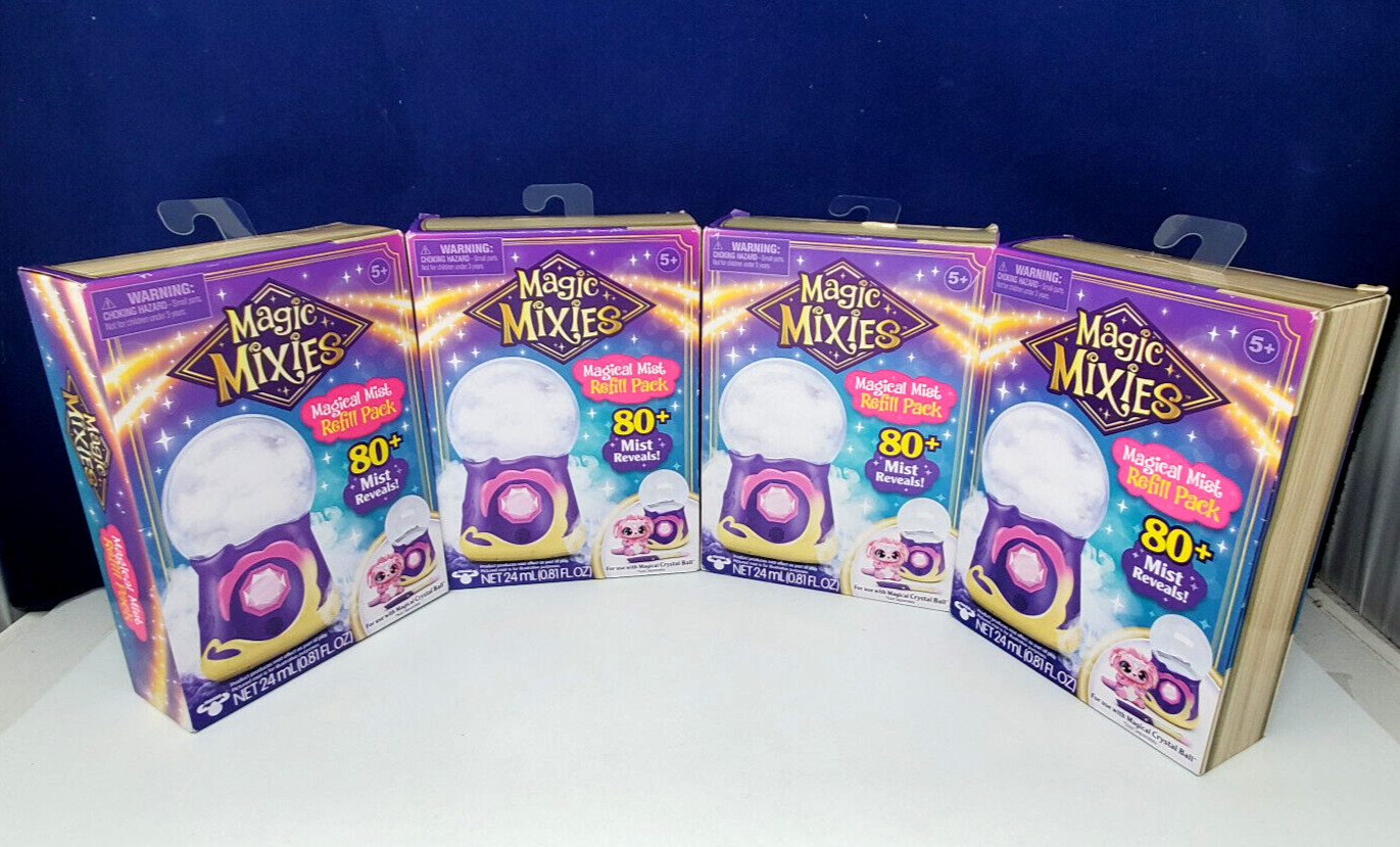 LOT Of 4 MAGIC MIXIES MAGICAL MIST REFILLS PACK 80+ MIST REVEALS NEW!!